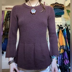 Brown Knit Sweater